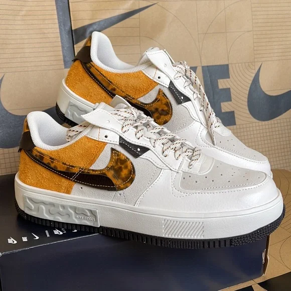 Nike Air Force 1 FONTANKA WMNS Phantom/Light Curry - Picture 6 of 16
